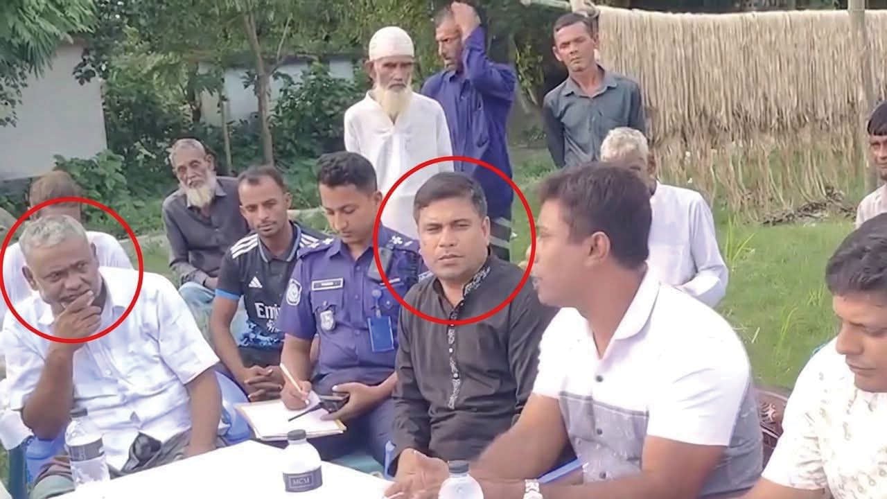 মাদকবিরোধী সভায় ছাত্র হত্যা মামলার আসামি, এলাকায় তীব্র ক্ষোভ