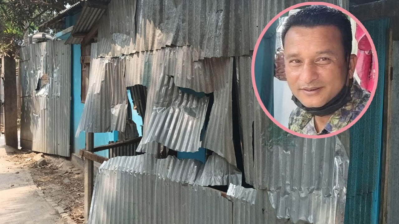 যুবলীগ নেতার নেতৃত্বে বাড়িঘর ভাঙচুর-লুটপাট, ককটেল বিস্ফোরণে আহত ৭