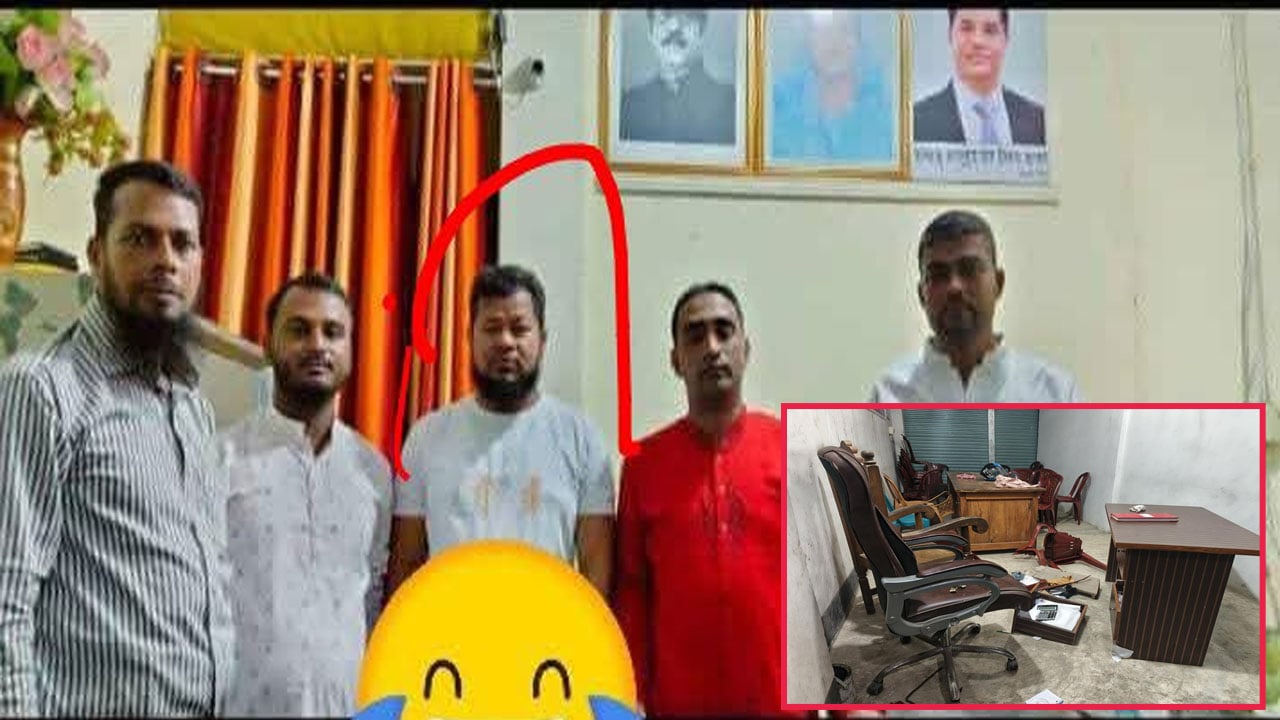 যুবদল অফিসে ঢুকে যুবলীগ নেতার চাঁদা দাবি ও মারধরে আহত যুবদল নেতা