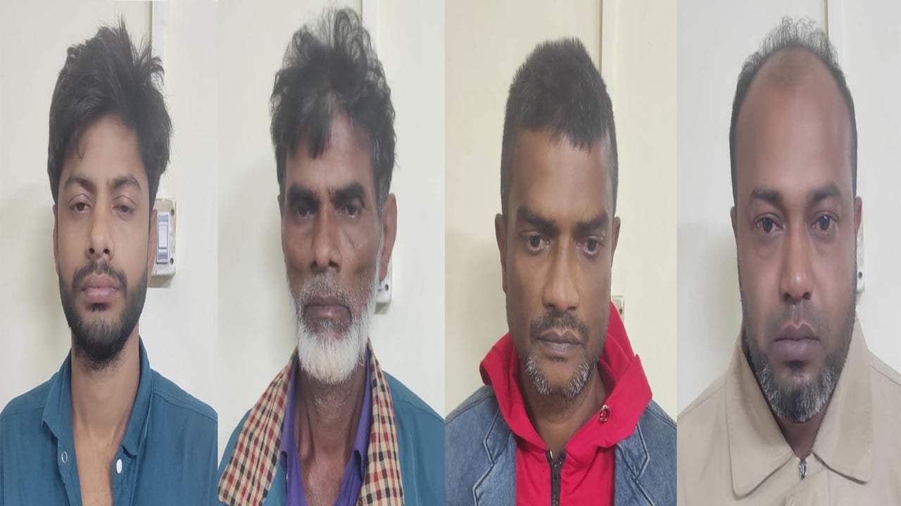 মাদক বিরোধী অভিযানে ইয়াবাসহ গ্রেপ্তার ৪