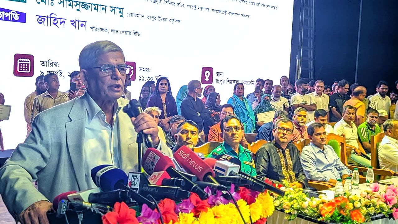 বিরোধী দল হাসিনার ভাষায় কথা বলা শুরু করেছে: মির্জা ফখরুল