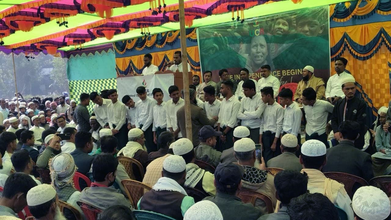 রোহিঙ্গা ক্যাম্পে মিয়ানমারের স্বাধীনতা দিবস পালিত