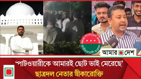 নাসিরুদ্দীন পাটওয়ারীর ওপর হামলায় মামলা, ছাত্রদল নেতার স্বীকারোক্তিতে তোলপাড়
