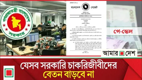নতুন পে স্কেলের বাইরে থাকবেন যেসব সরকারি চাকরিজীবী
