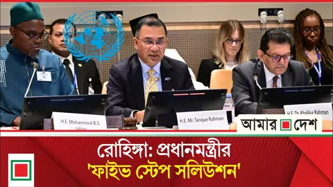 রোহিঙ্গা সংকট নিরসনে প্রধানমন্ত্রীর পাঁচ জরুরি পদক্ষেপের প্রস্তাব
