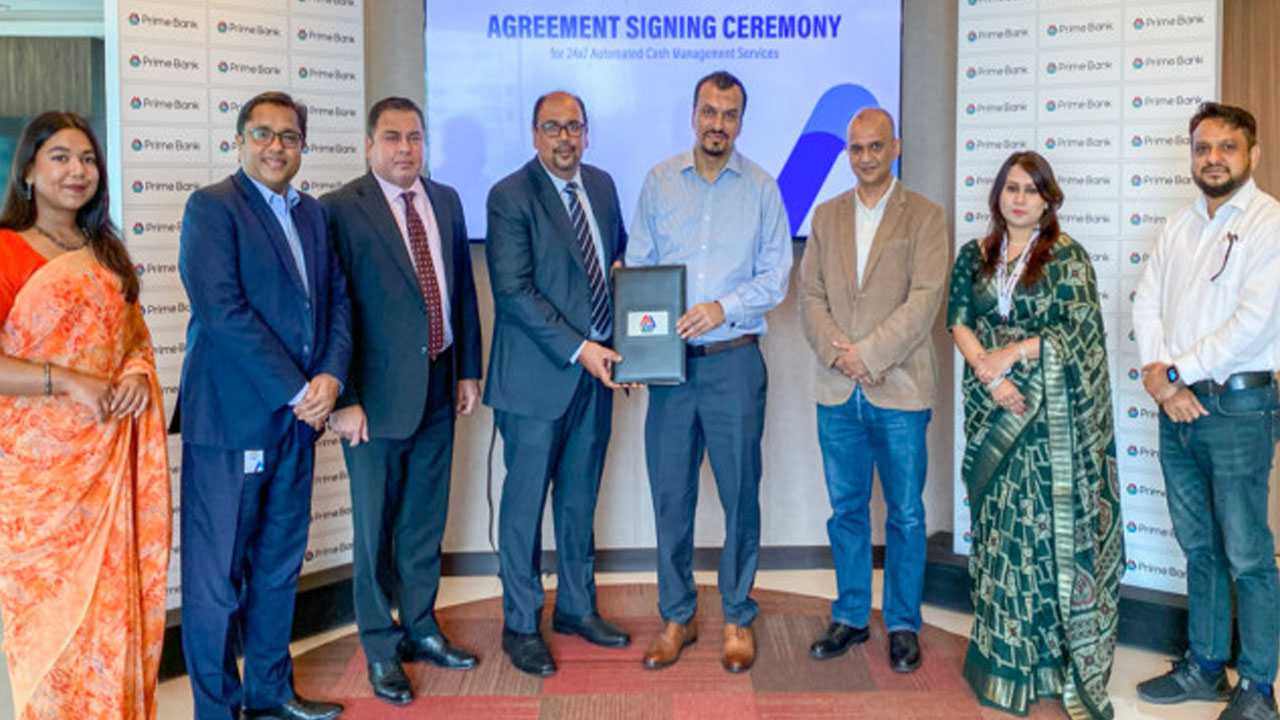 প্রাইম ব্যাংক ও বিকাশ-এর ক্যাশ ম্যানেজমেন্ট সেবা চুক্তি স্বাক্ষর