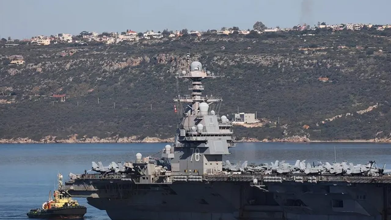 ইরান আলোচনার মাঝেই ক্রিট ঘাঁটি ত্যাগ বৃহত্তম মার্কিন রণতরীর