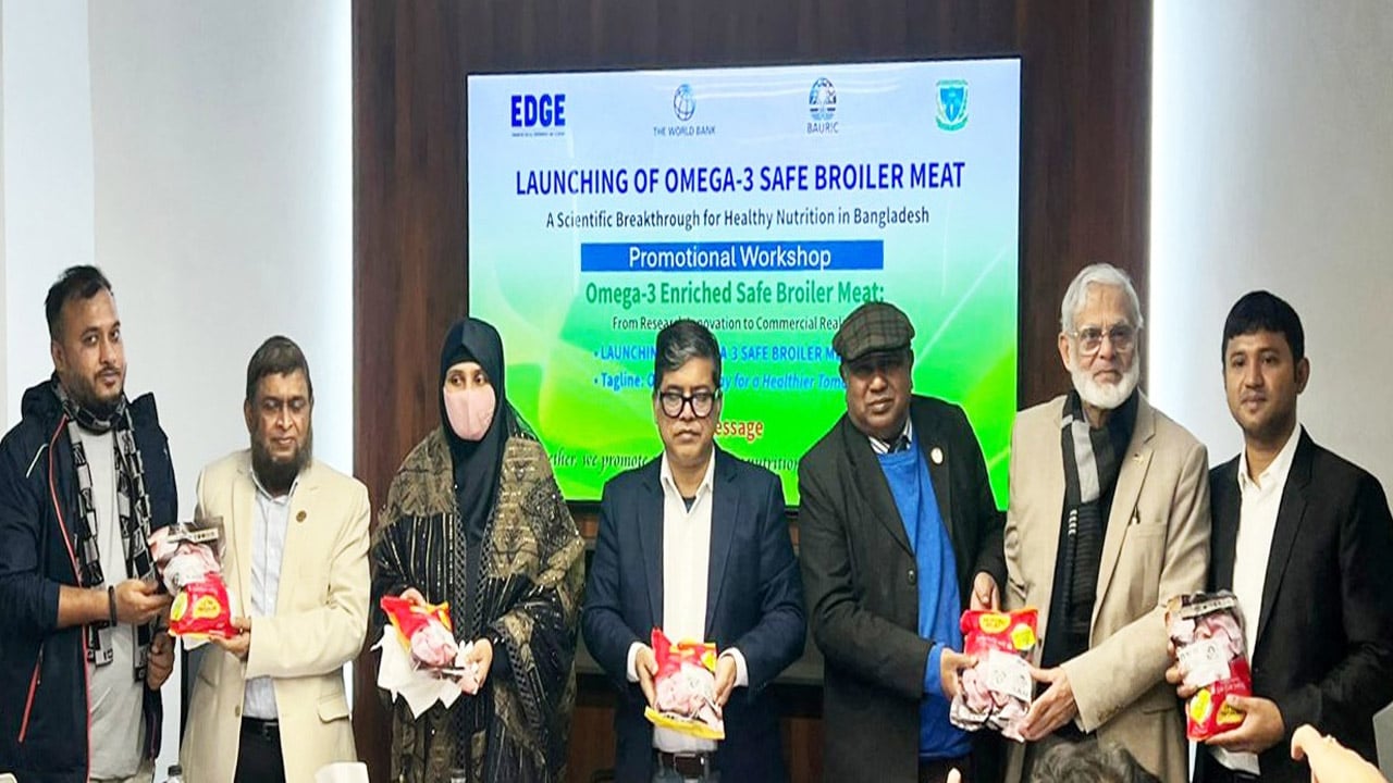 ওমেগা-৩ সমৃদ্ধ ব্রয়লারের গোশত উৎপাদনে কর্মশালা