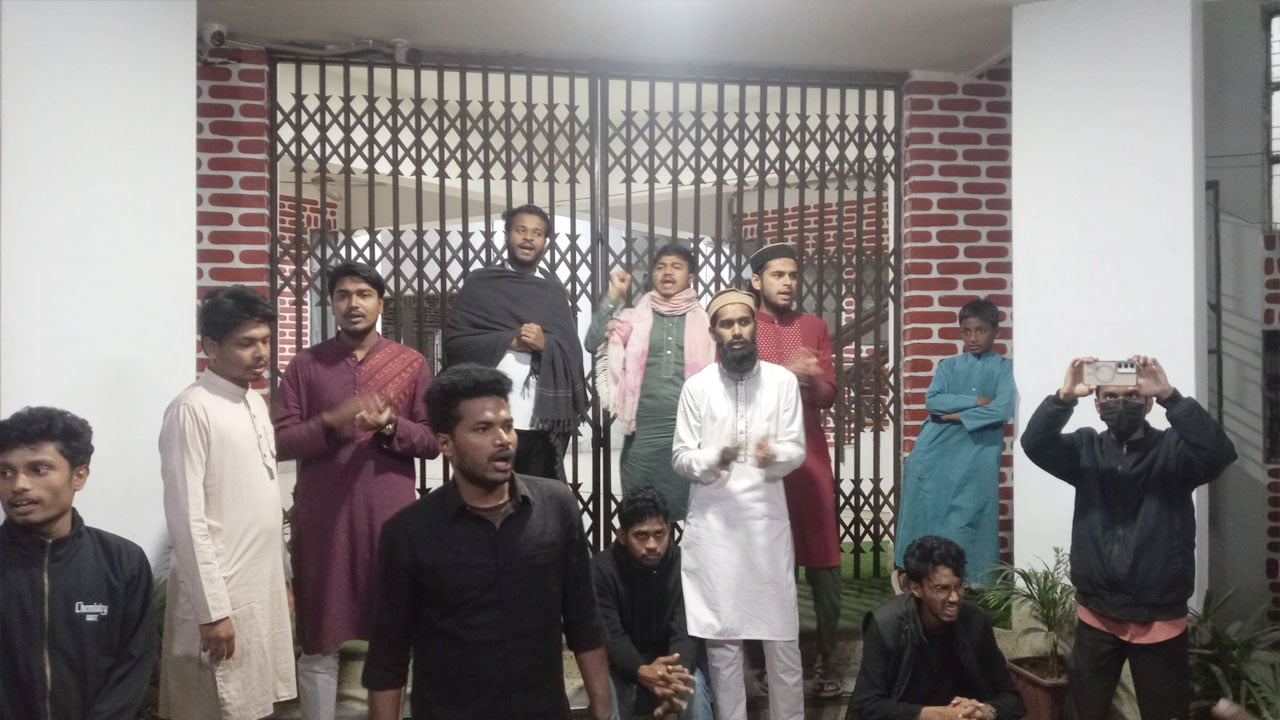 শাকসুর দাবিতে শাবিপ্রবিতে ফের বিক্ষোভ