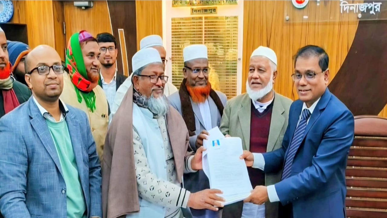 জামায়াত প্রার্থী আনোয়ারুল ইসলামের মনোনয়নপত্র দাখিল