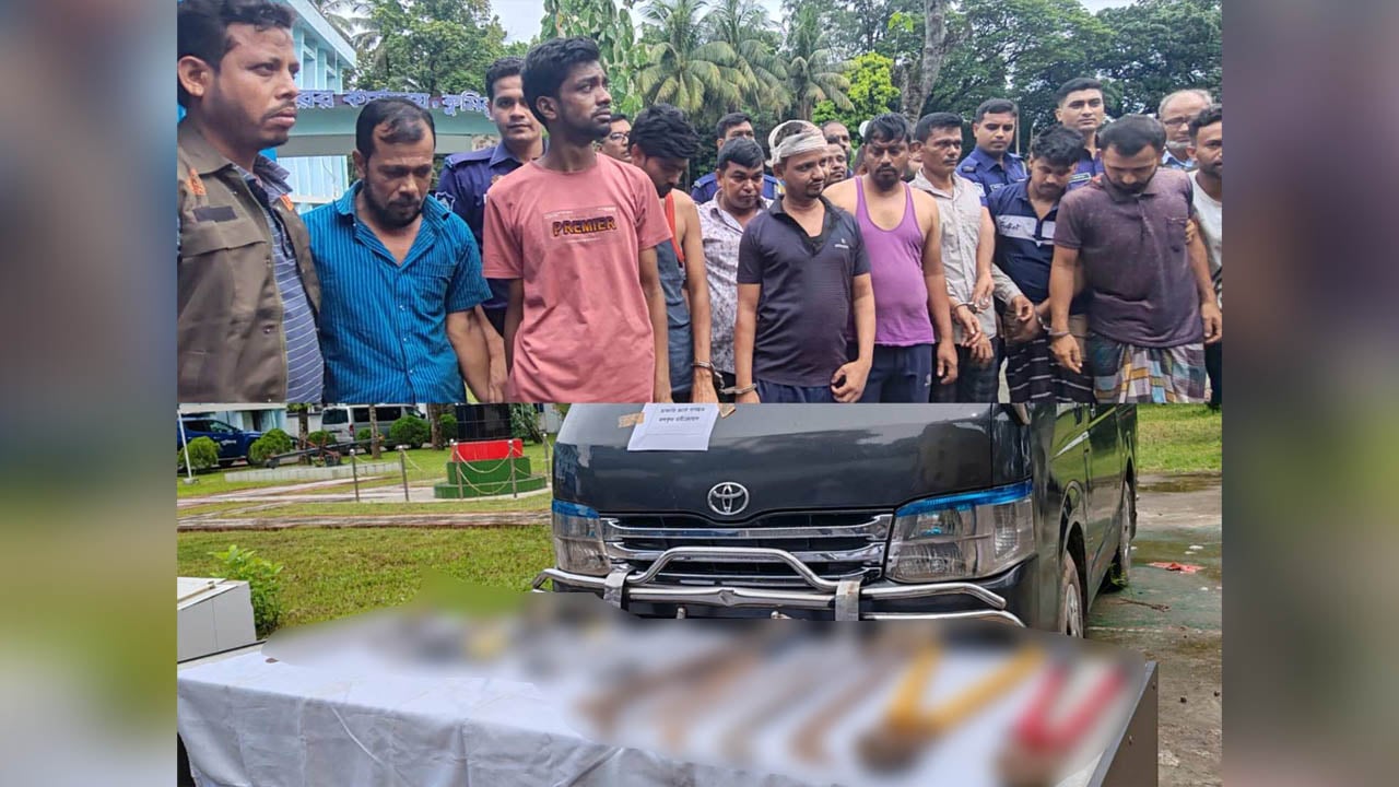 কুমিল্লায় আন্তঃজেলা ডাকাত সর্দারসহ গ্রেপ্তার ১৪