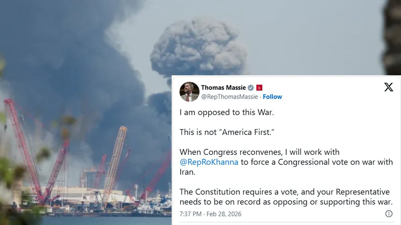 ইরান যুদ্ধের বিরোধিতা করেছেন রিপাবলিকান থমাস ম্যাসি