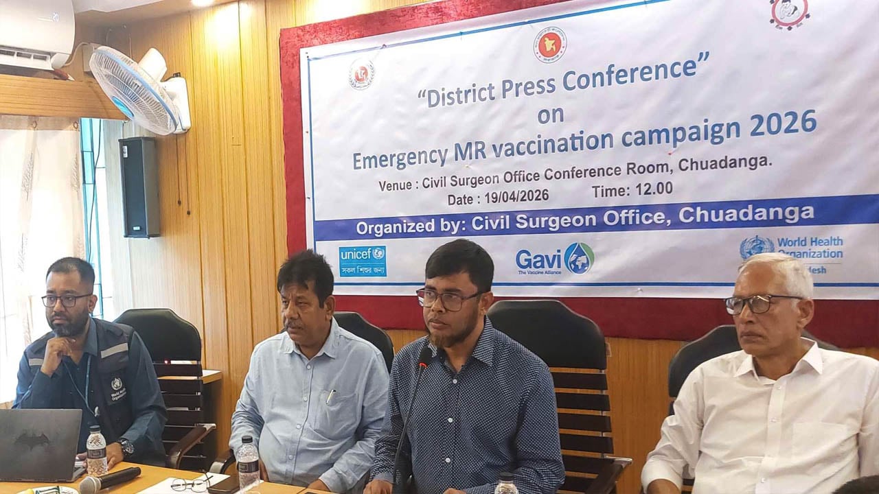 চুয়াডাঙ্গায় এক লাখ শিশুকে দেওয়া হবে হাম-রুবেলার টিকা