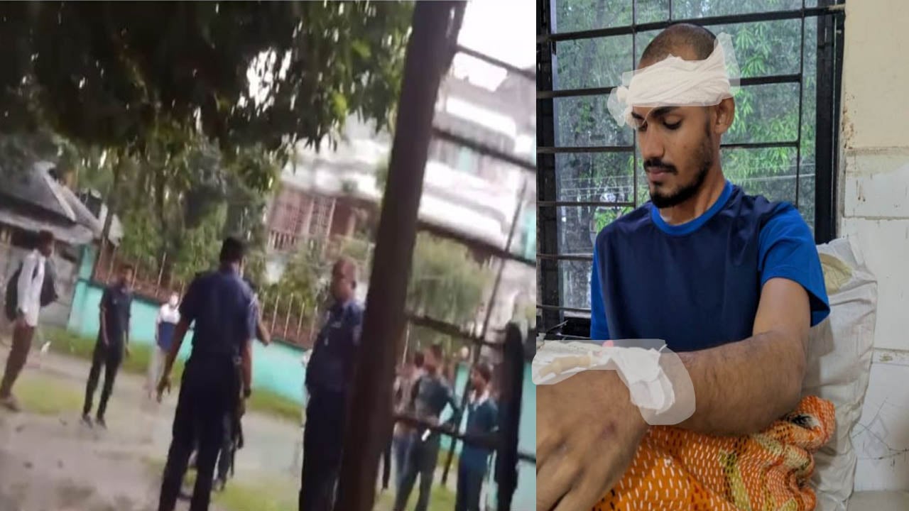 পুলিশের সামনে শিবির নেতাদের ওপর ছাত্রদলের হামলার অভিযোগ