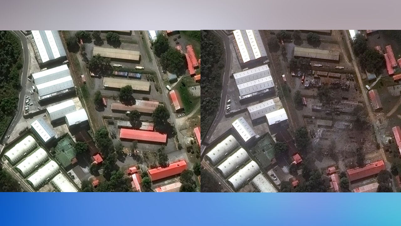 স্যাটেলাইটের ছবিতে ভেনেজুয়েলার সামরিক স্থাপনার ক্ষয়ক্ষতি