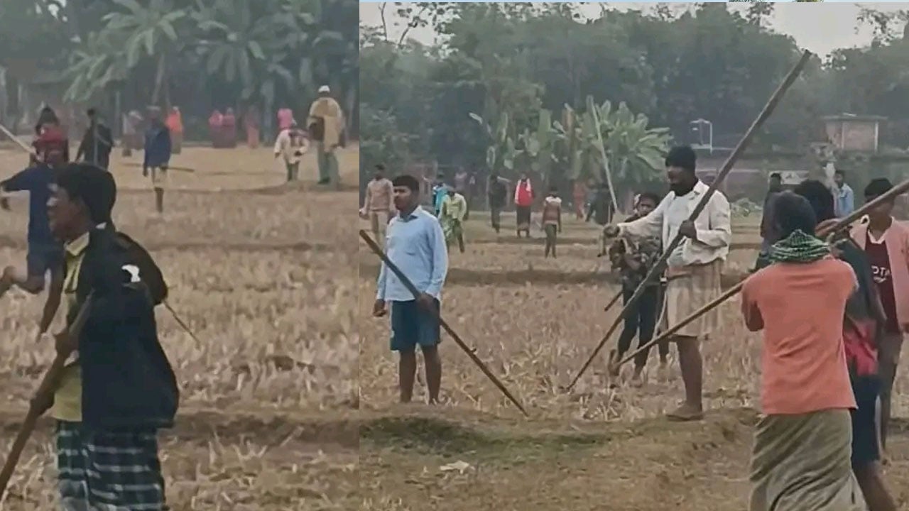 বালু উত্তোলনকে কেন্দ্র করে দুই গ্রামবাসীর সংঘর্ষ, আহত ১৫