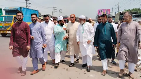 ঢাকা-রংপুর লংমার্চের পথসভাস্থল ভোগড়া বাইপাস পরিদর্শন
