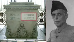 জিন্নাহর সমাধিসৌধে বাংলায় খোদাই করা জন্ম ও মৃত্যুতারিখ