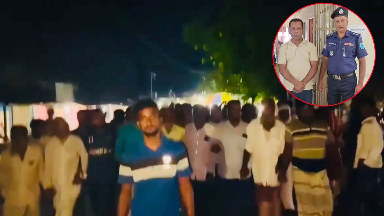 আ. লীগ নেতার মুক্তি দাবিতে বিএনপির বিক্ষোভ মিছিল