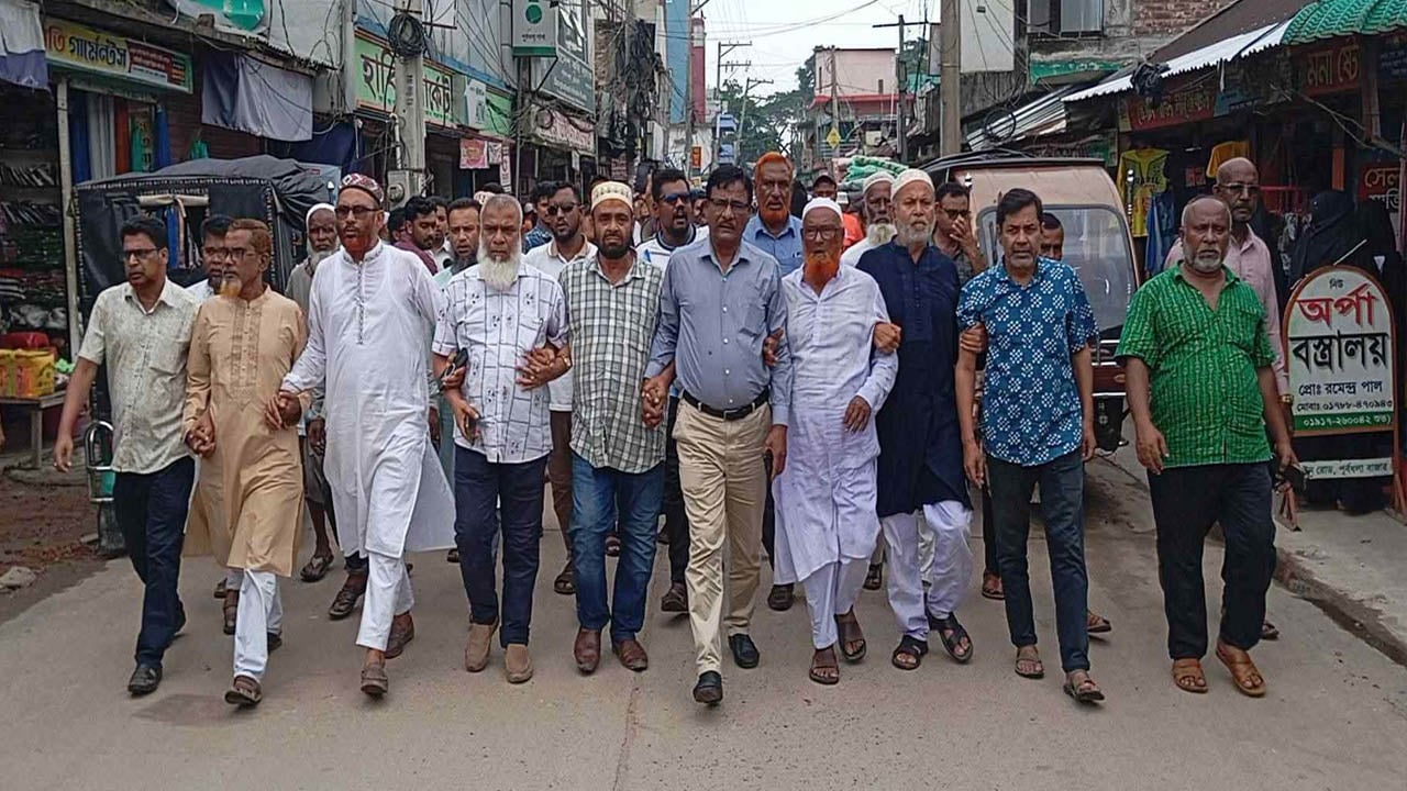 আ. লীগের নাশকতা চেষ্টার প্রতিবাদে পূর্বধলায় বিএনপির বিক্ষোভ
