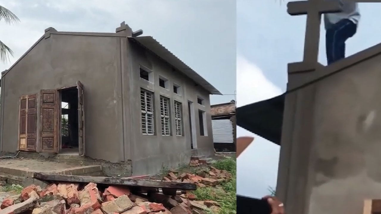 ভারতে ‘জয় শ্রীরাম’ স্লোগান দিয়ে চার্চে হামলা