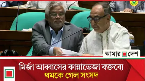 ‘আমি ফিরে এসেছি মানুষের জন্য’ কান্নাভেজা বক্তব্য মির্জা আব্বাসের
