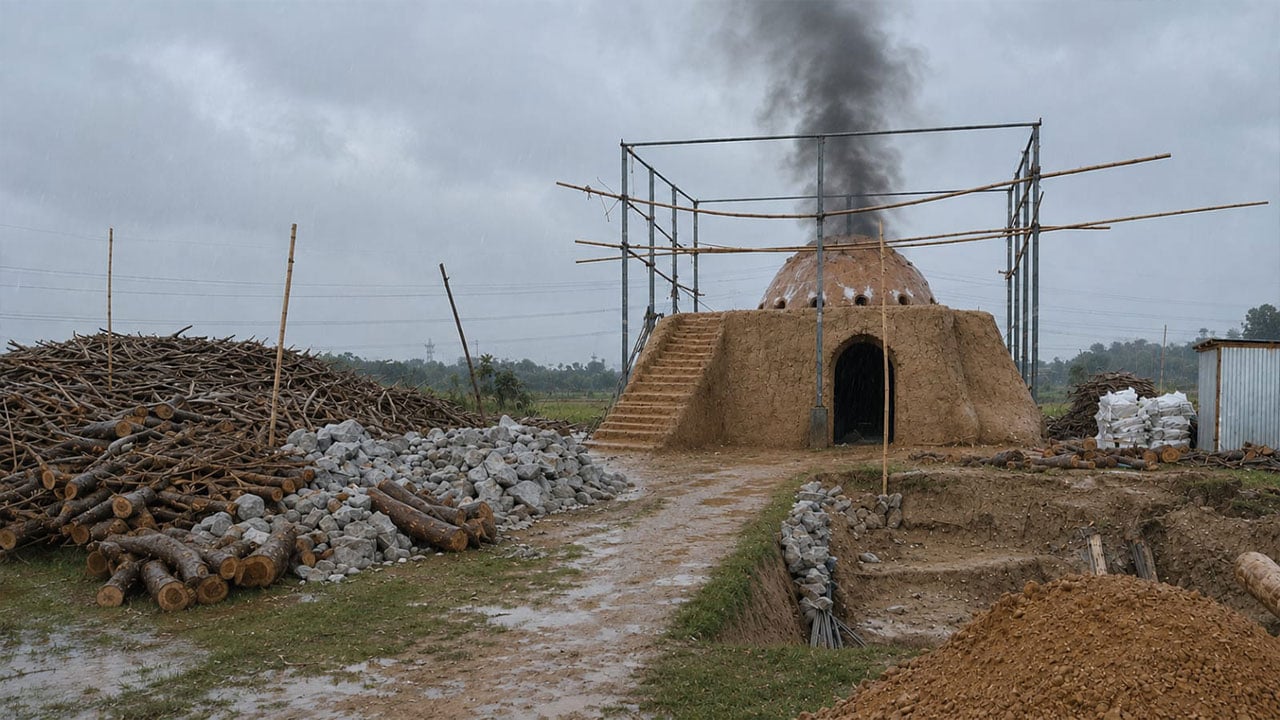 অবৈধভাবে গড়ে উঠছে শত শত চুন তৈরির কারখানা
