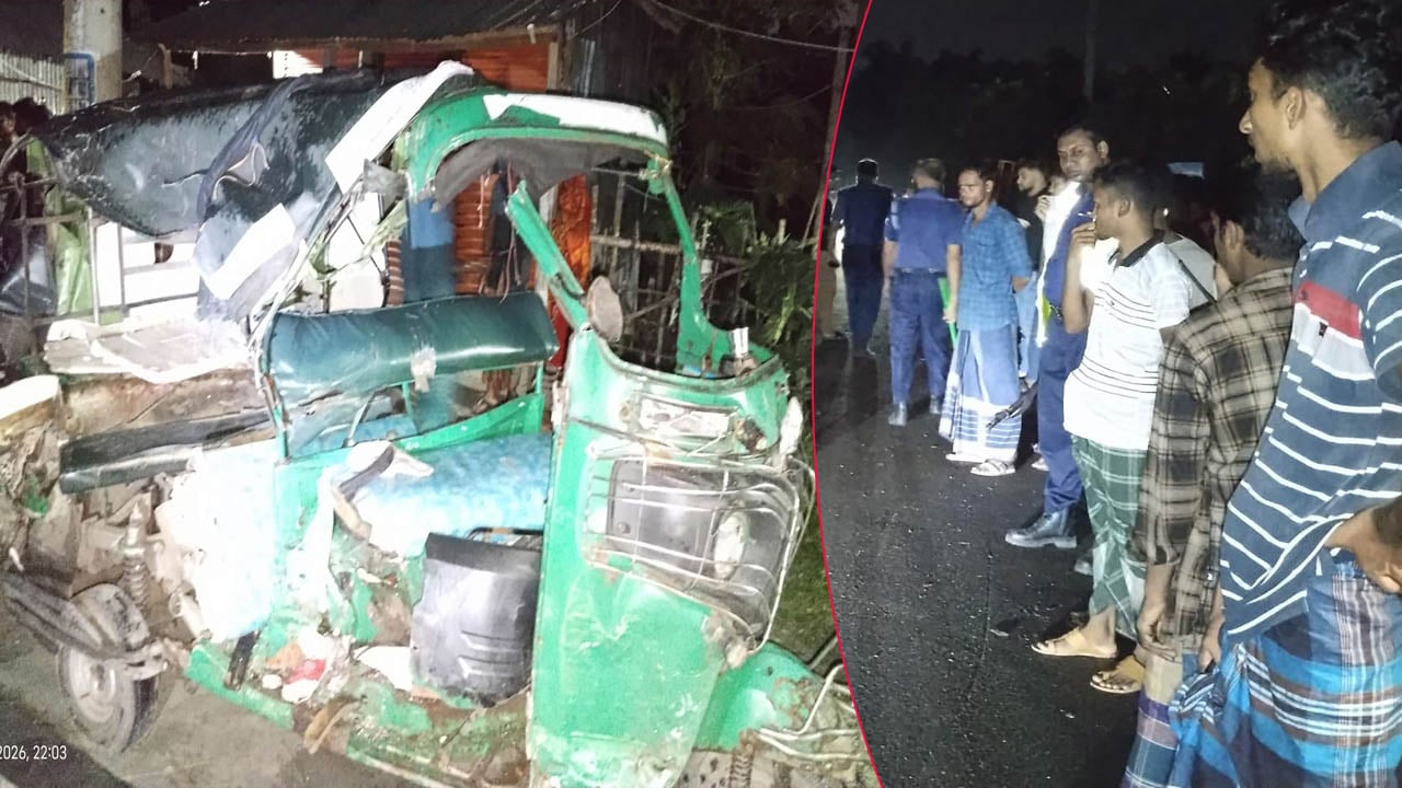 রাজাপুরে বাস-সিএনজি সংঘর্ষে নিহত ২, আহত ৪