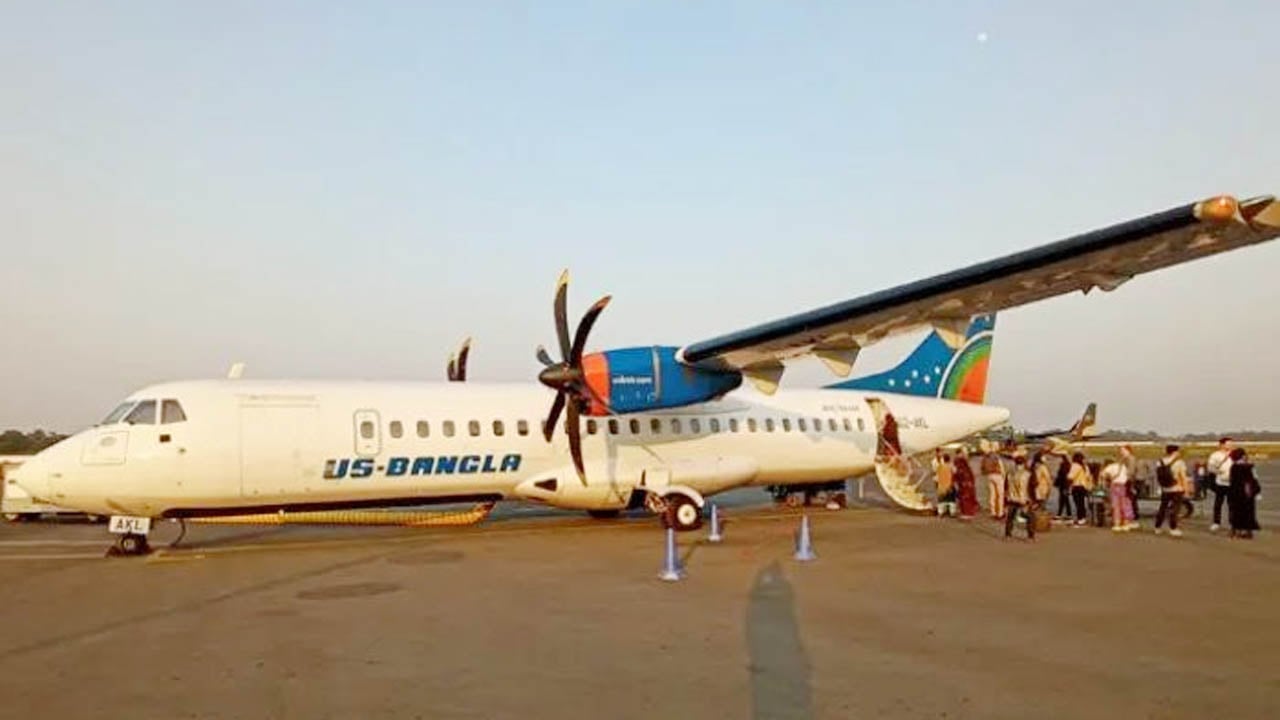 বৈরী আবহাওয়ায় ঢাকাগামী ইউএস-বাংলার ফ্লাইট সিলেটে অবতরণ