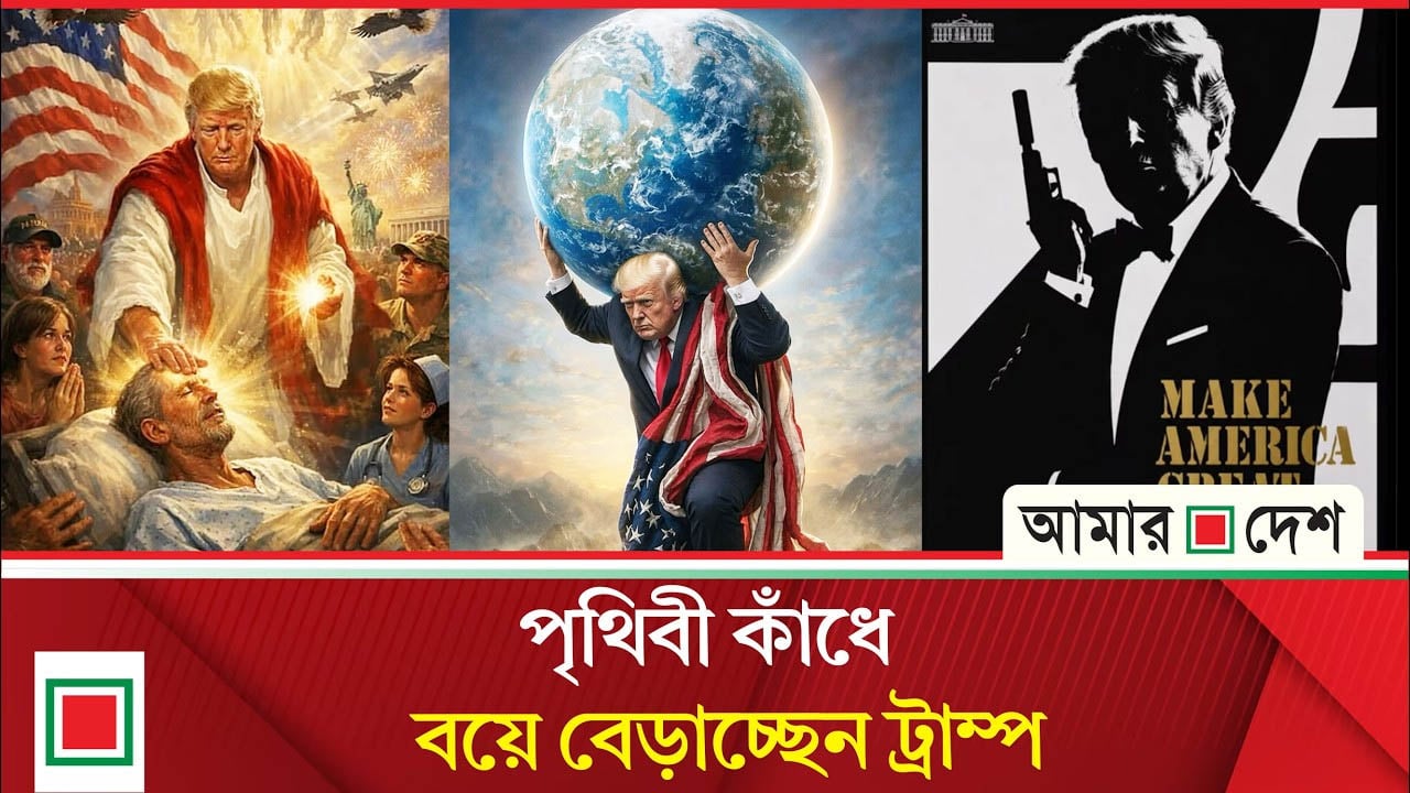যিশু, বন্ড, এবার অ্যাটলাস; একের পর এক পোস্টে নতুন বিতর্কে ট্রাম্প