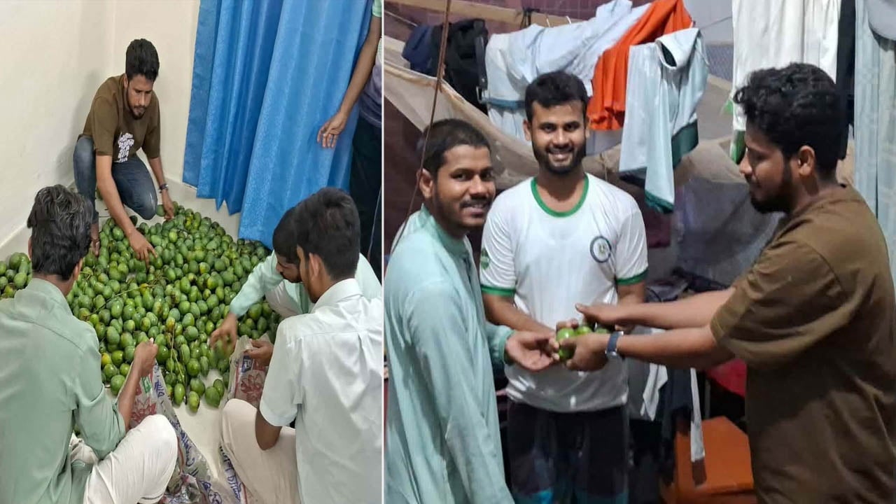 রাবিতে লিচুর পর আম পৌঁছে দিলেন হল সংসদের নেতারা