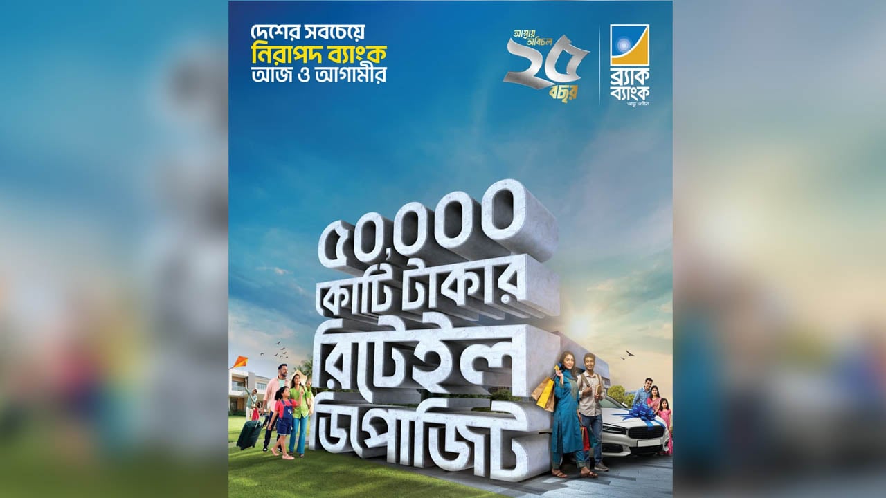ব্র্যাক ব্যাংকের রিটেইল ডিপোজিটে মাইলফলক