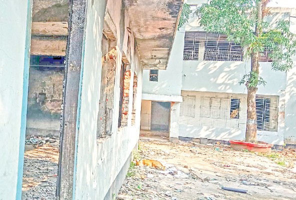 আমুর জমজমাট ভবন এখন ভূতের বাড়ি