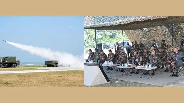 সেনাবাহিনীর এয়ার ডিফেন্স ফায়ারিং পরিদর্শন করলেন সেনাপ্রধান