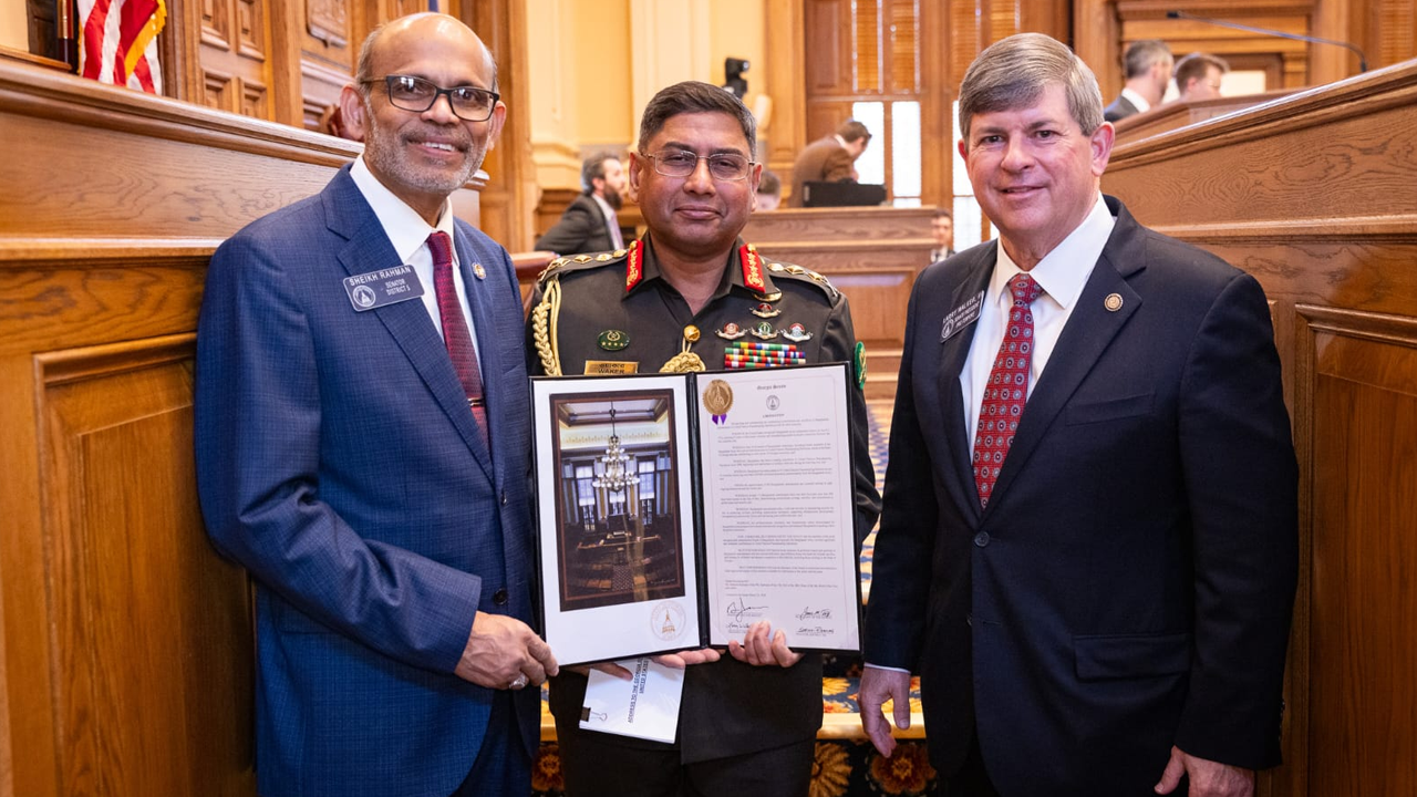 শান্তিরক্ষায় অবদানের জন্য জর্জিয়া অঙ্গরাজ্য হতে সম্মাননা পেল বাংলাদেশ