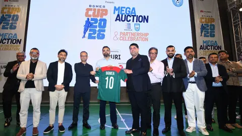 উৎসবমুখর পরিবেশে ‘বিজিএমইএ কাপ ২০২৬’-এর ট্রফি উন্মোচন