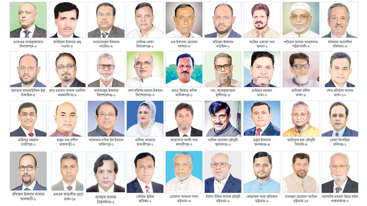 ৩৬ আসনে কে কোনটি পেলেন—ছবিতে দেখুন