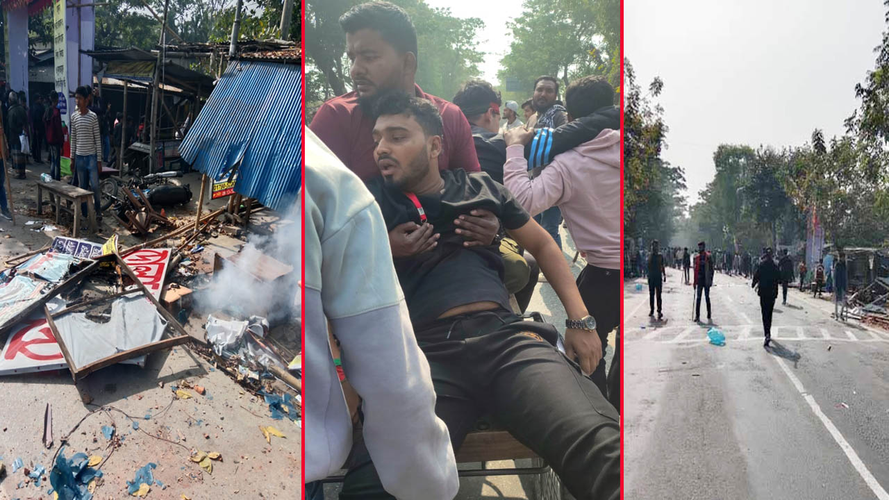 'মার্চ ফর ইউনিটি'র গাড়িবহরে হামলা, ২০ শিক্ষার্থী আহত