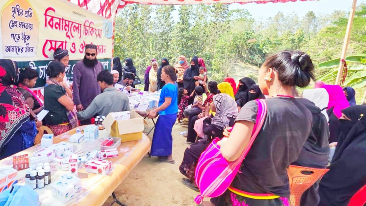 সুবিধাবঞ্চিত উপজাতিদের চিকিৎসা সেবায় হাফেজ্জী চ্যারিটেবল সোসাইটি