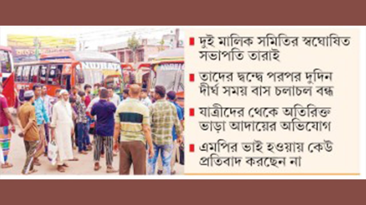 এমপি সরওয়ারের ভাইদের দাপটে অচল বরিশালের বাস-টেম্পুস্ট্যান্ড