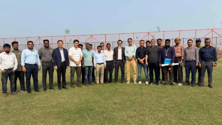 বসুন্ধরা স্পোর্টস সিটি পরিদর্শনে বিসিবির প্রতিনিধি দল 