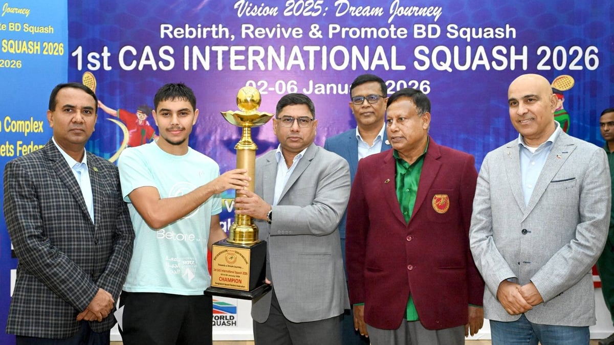 আন্তর্জাতিক স্কোয়াশে ইয়াসিন চ্যাম্পিয়ন