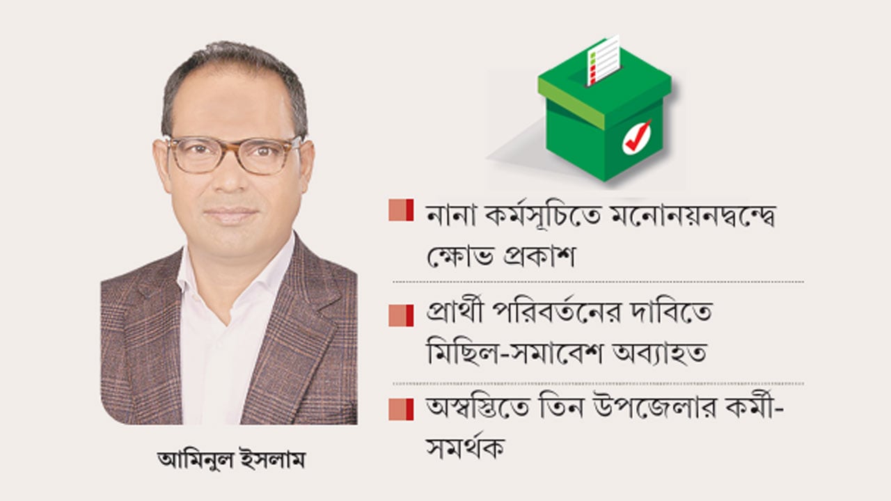 ধানের শীষের প্রার্থী ঘোষণায় বিএনপিতে কোন্দল