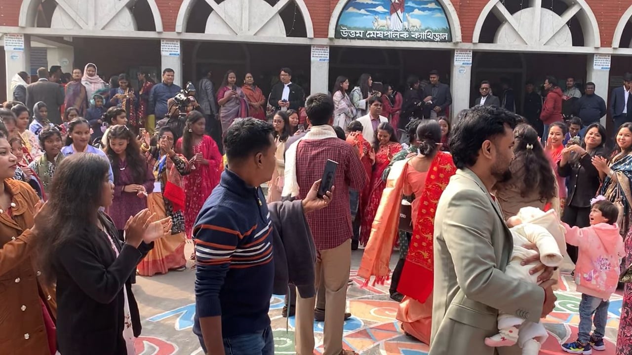 রাজশাহীতে বর্ণাঢ্য আয়োজনে বড়দিন উদযাপন