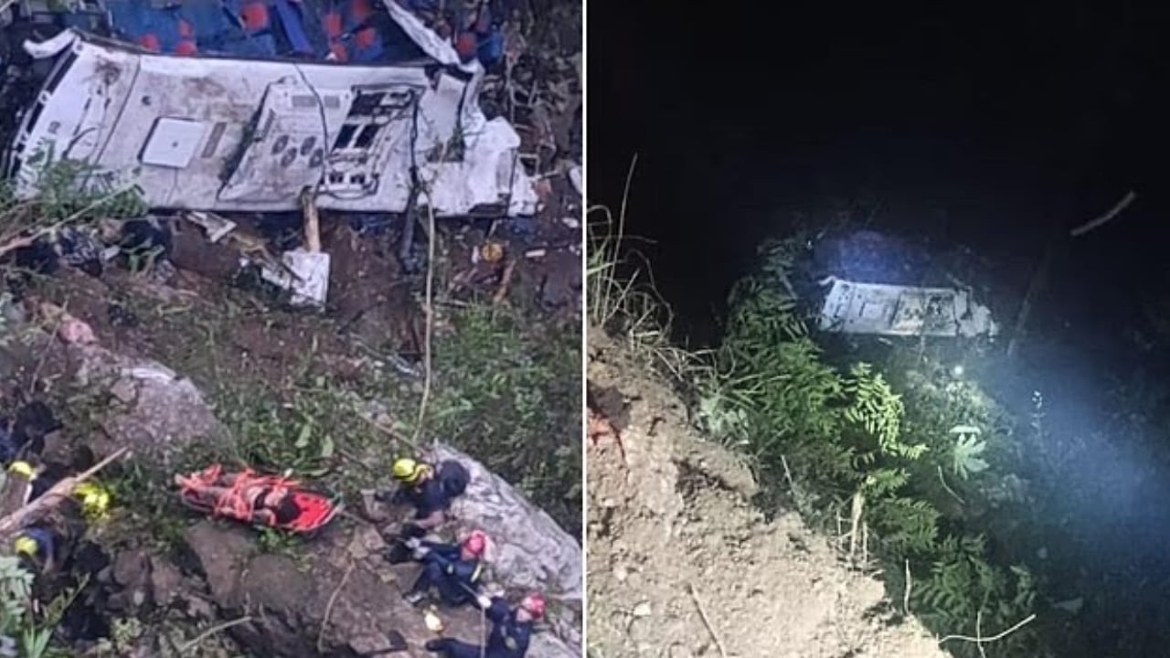 কলম্বিয়ায় স্কুলবাস খাদে পড়ে নিহত ১৭