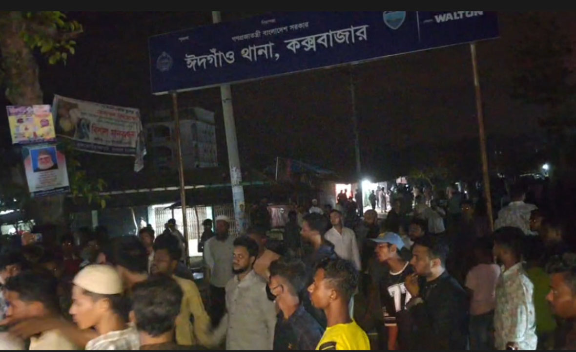 নিহত সমন্বায়ক পিতার দাফন পরবর্তী সড়ক অবরোধ