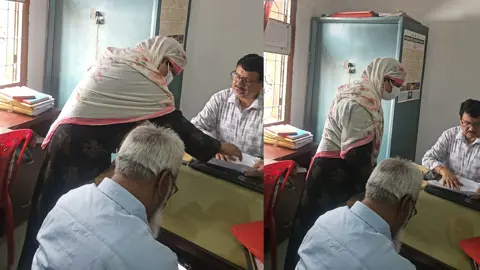 বোরকা পরে সেবাগ্রহীতা বেশে ভূমি অফিস পরিদর্শনে ডিসি ফরিদা