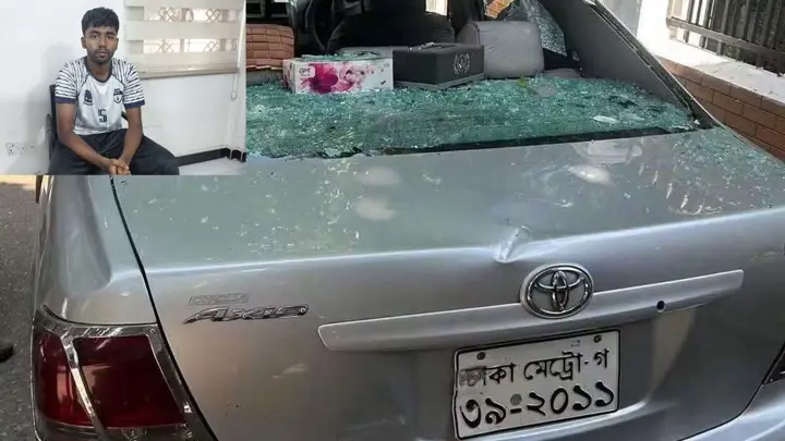 ঢাবিতে গাড়ির ধাক্কায় ৭ শিক্ষার্থী গুরুতর আহত, চালক শিক্ষকপুত্র আটক