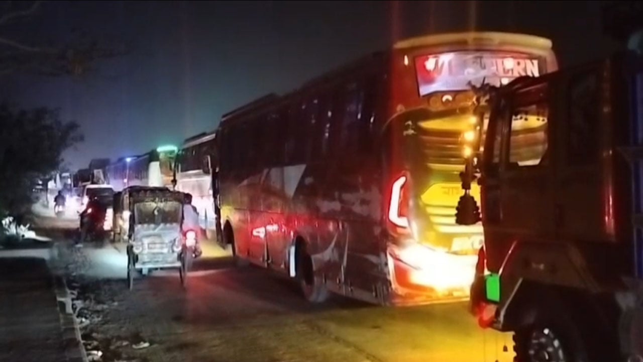 ঢাকা-টাঙ্গাইল মহাসড়কে ৭ কিলোমিটার যানজট