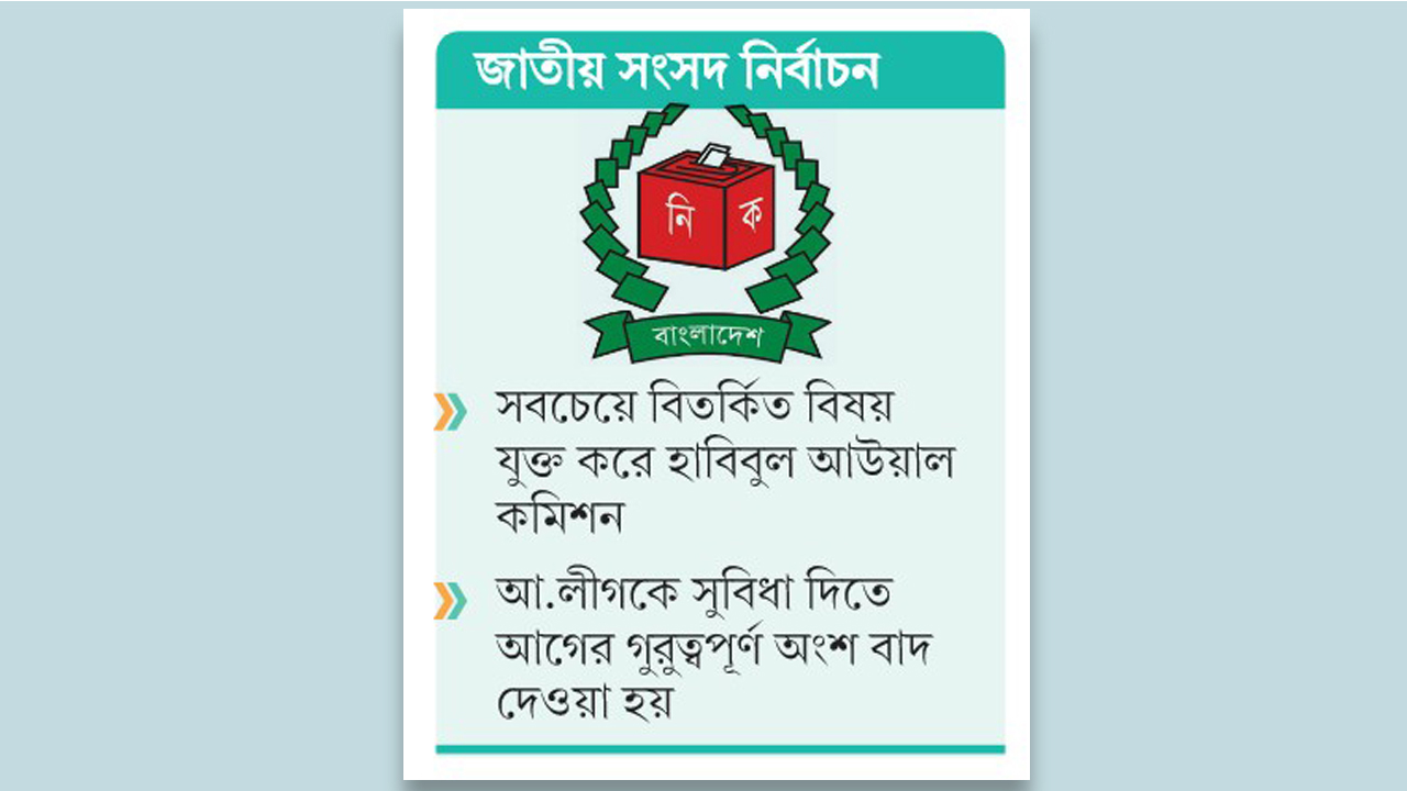 বাদ যাচ্ছে প্রশাসনের ছত্রছায়ায় ভোটকেন্দ্র স্থাপনের বিতর্কিত ধারা